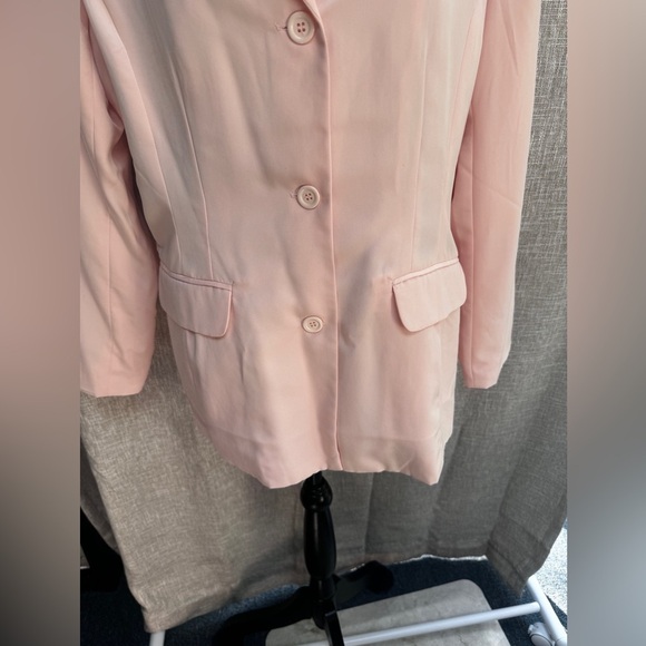 Vintage Newport News Easy Style Pink Blazer Size 14 - Picture 9 of 9